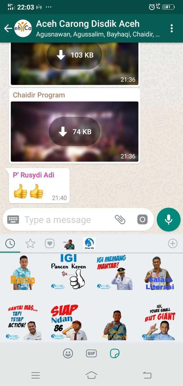 Membuat Stiker Personal Whatsapp Steemit