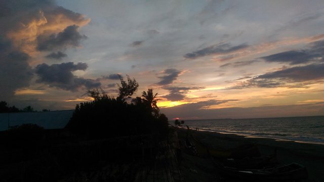 Enchantment Of Sunset In Aceh Indonesia Original Work