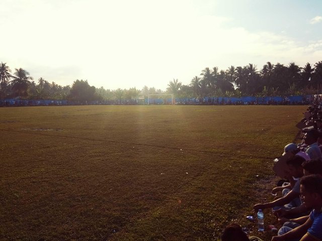 View On The Afternoon Ball Field Pemandangan Di Sore Hari