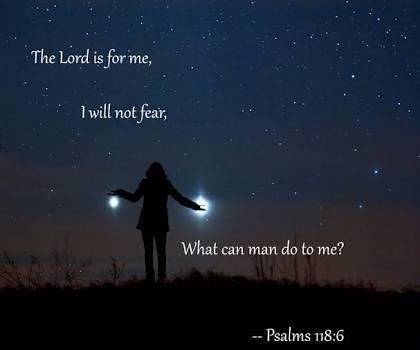 the lord is on my side i will not fear