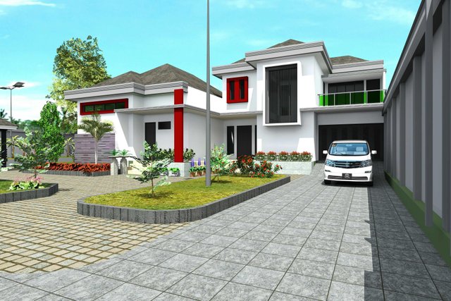 Rumah Modern Dengan Halaman Yang Luas Steemit