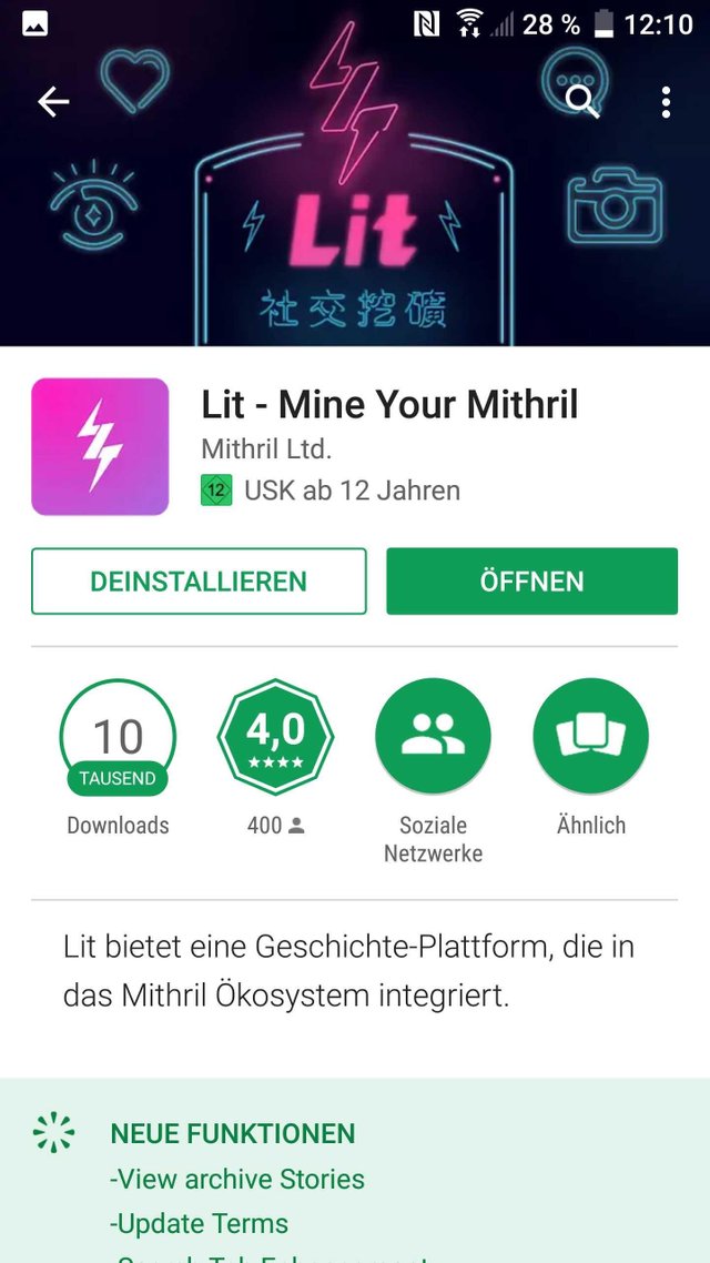 Lit Mithril Mining App