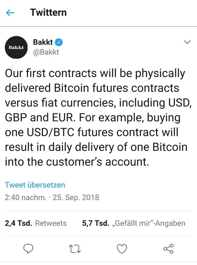 Bakkt Bitcoin Futures