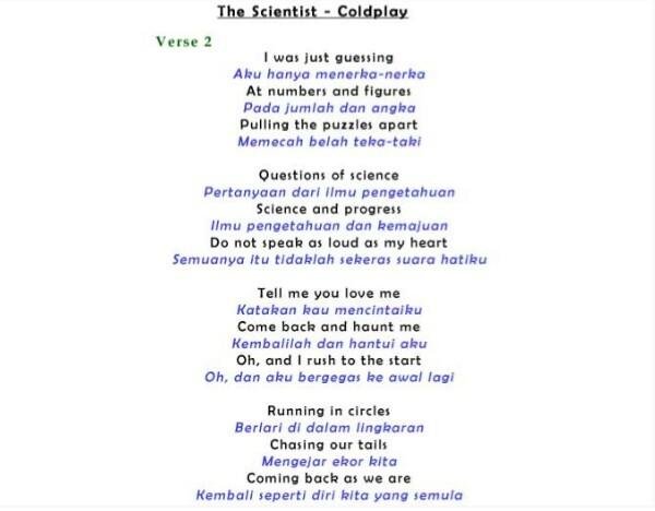 The Scientist Lyrics Review Coldplay Steemit
