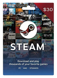 $30 Steam Gift Card