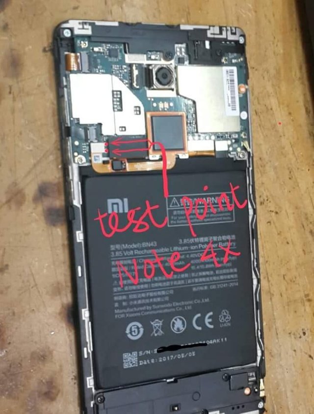 Xiaomi Redmi Note 9 Pro Edl Point (Test Point) Reboot to Edl Mode 9008  