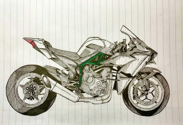 Kawasaki Ninja H2 #Sketch