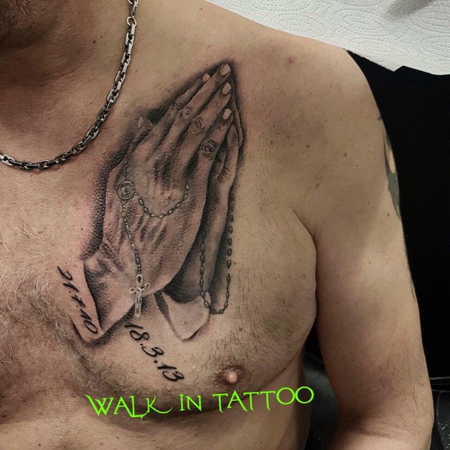 Tattoos With Praying Hands Spiritual Meaning and Best Ideas  InkMatch