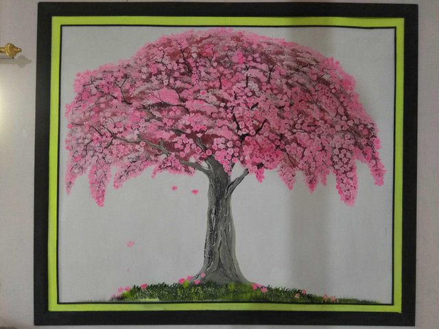 30 Lukisan  Bunga  Sakura  Mudah Gambar  Kitan