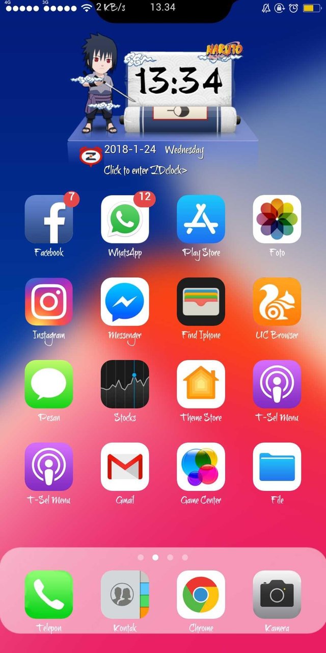 iphone x theme for oppo