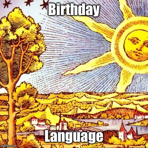 Birthday Language