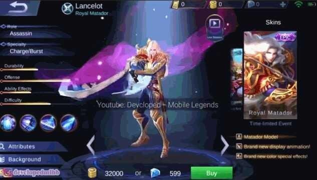 450+ Gambar Mobile Legend Skin Lancelot Gratis