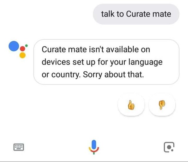 Google assistant curate mate
