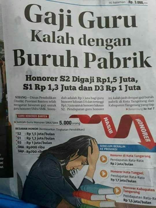 Gaji Buruh Lebih Meningkat Dar Gaji Guru Steemit