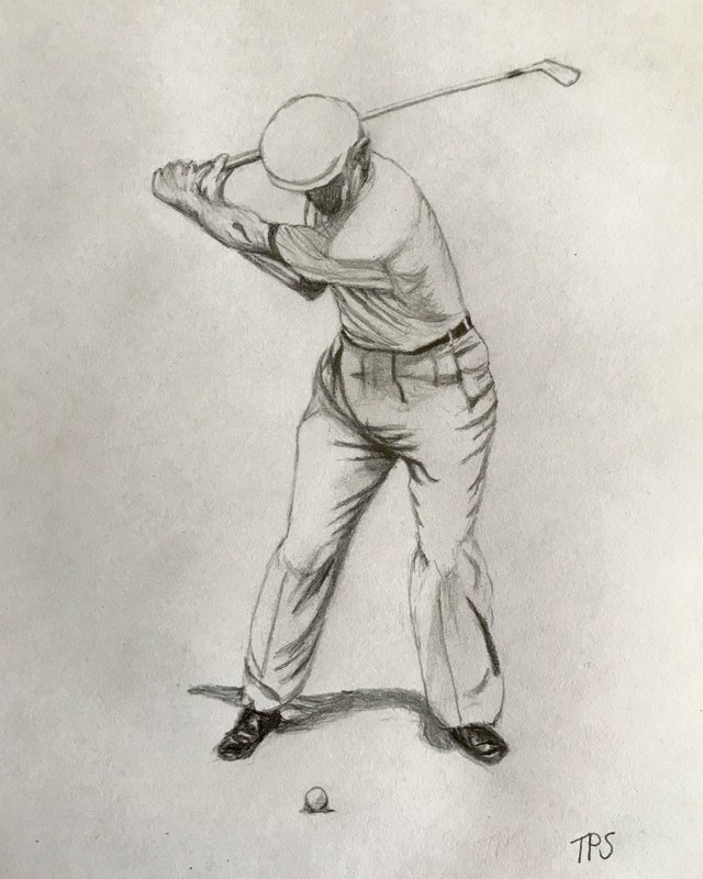 My Drawing Of The Great Ben Hogan Steemit