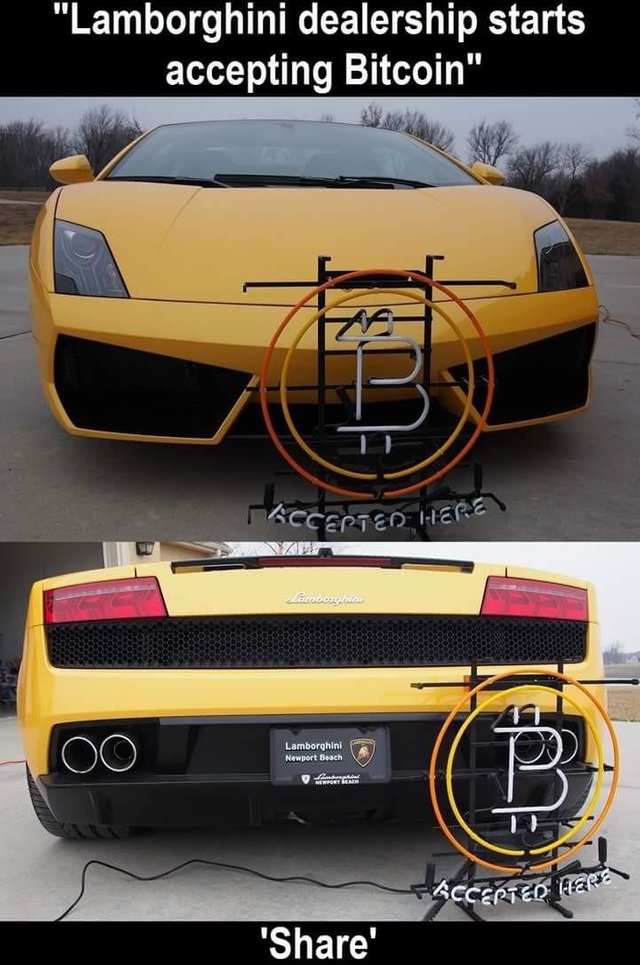 Lamborghini Dealership Starts Accepting Bitcoin Steemit