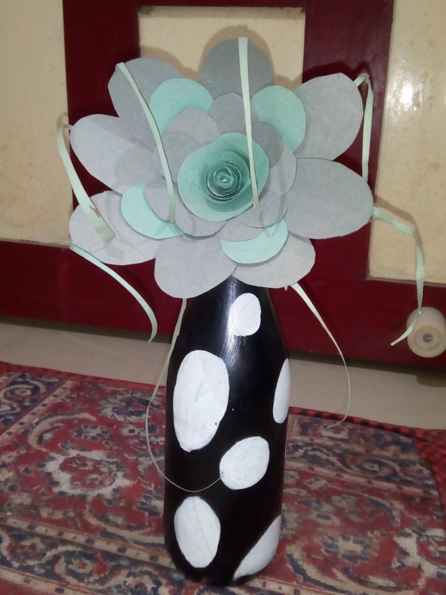 A Flower Pot Made By Me From Waste