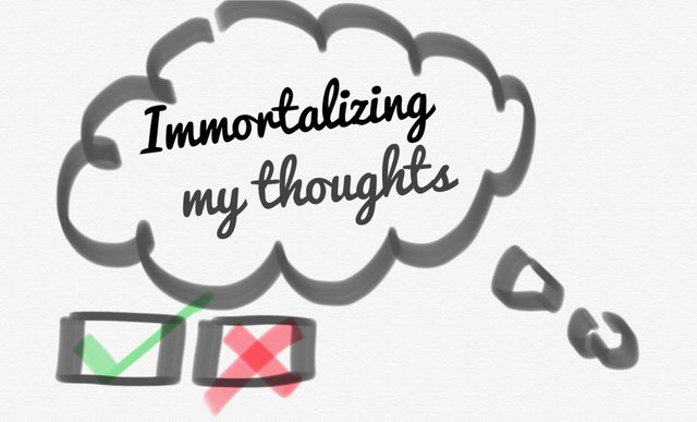 Immortalizing my memory in steemit