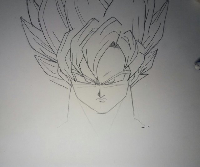 goku super saiyan drawing step by step