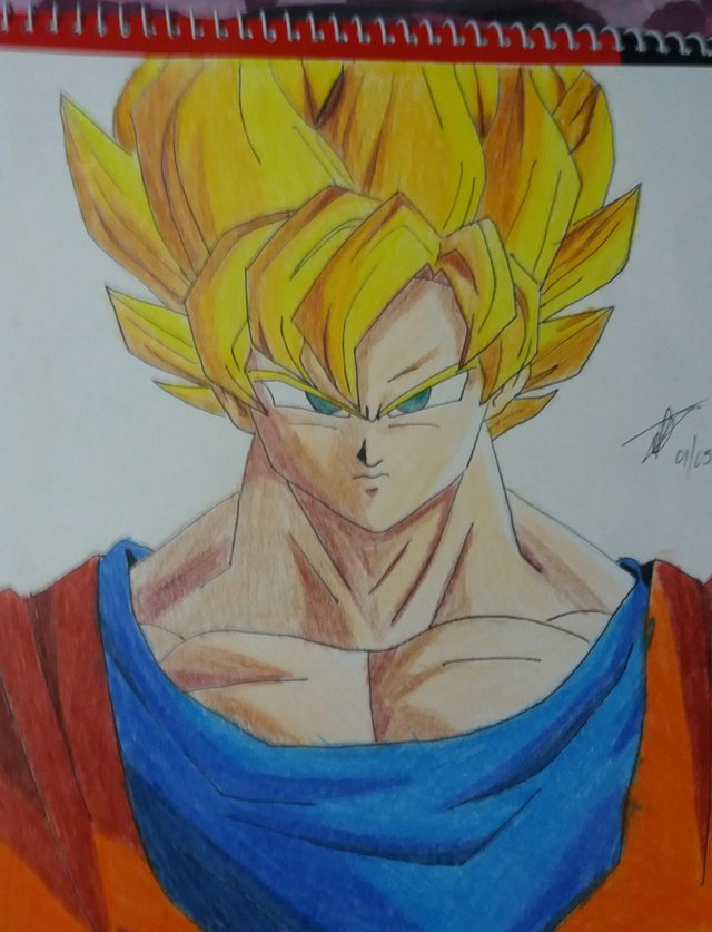 How to draw Goku from DragonBall Z – Drawing Factory