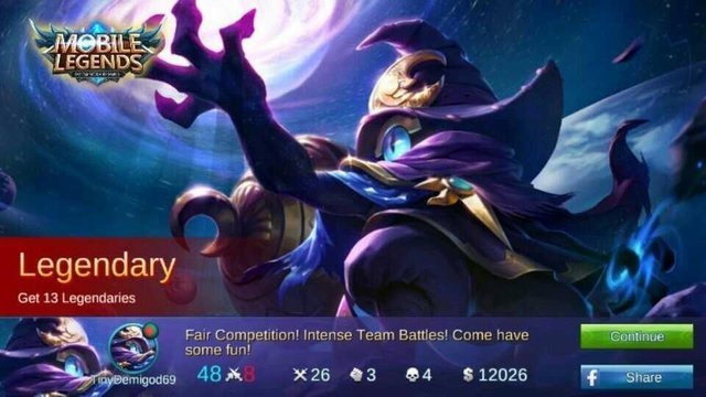 First legendary kill  ◇Mobile Legends Amino◇ Amino