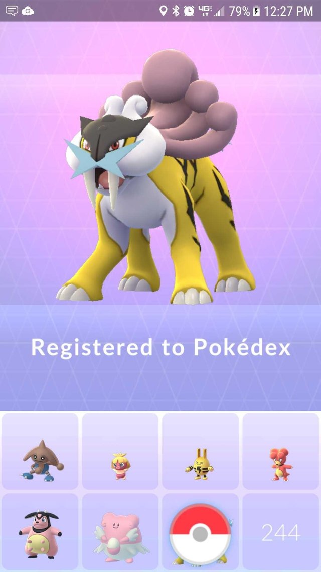 Pokemon raikou shiny lv x