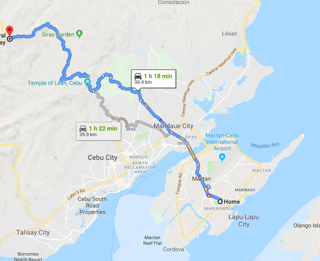 Transcentral Highway Cebu Map Went To Transcentral Highway! — Steemit