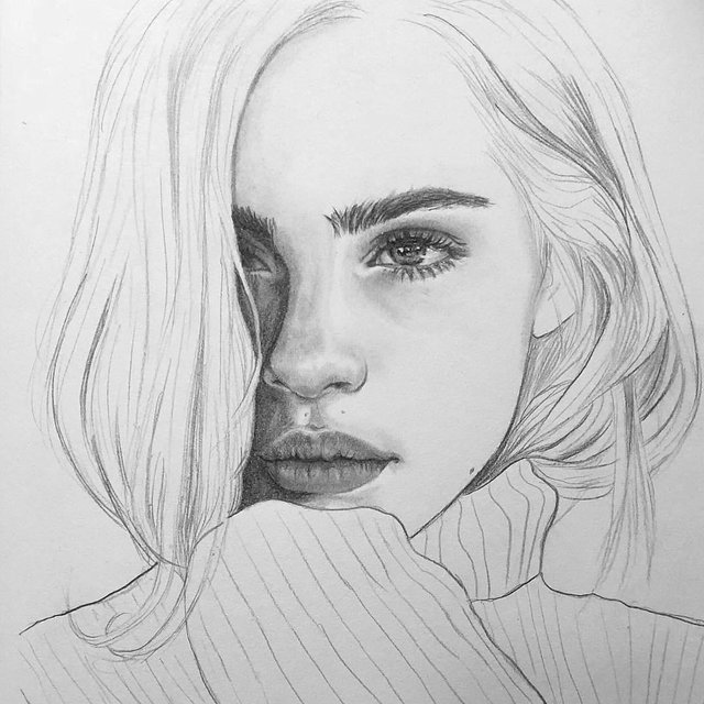#AgmalDrawing - Girl on Sketch Pencils — Steemit