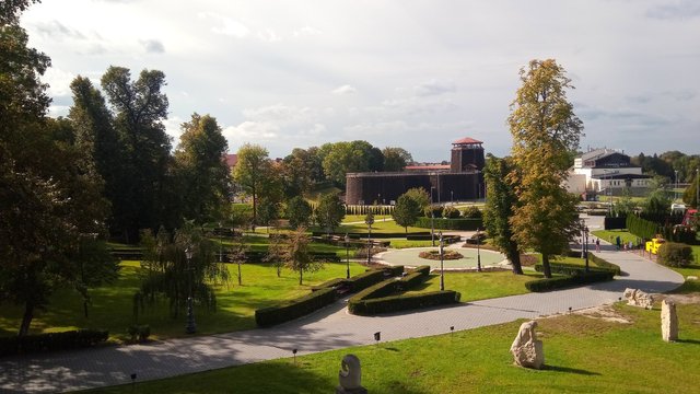 My view from the cafe looking in the other direction towards the Graduation Tower