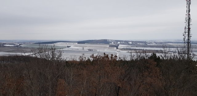 The countryside view from above