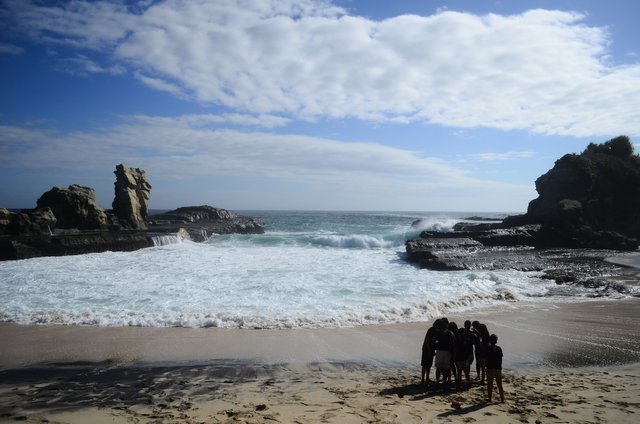 Klayar Beach paradise for nature lovers 
