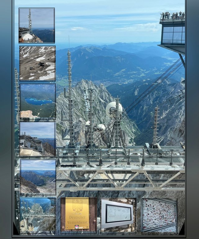 The weather station of the German Meterological Service and a locks wall.