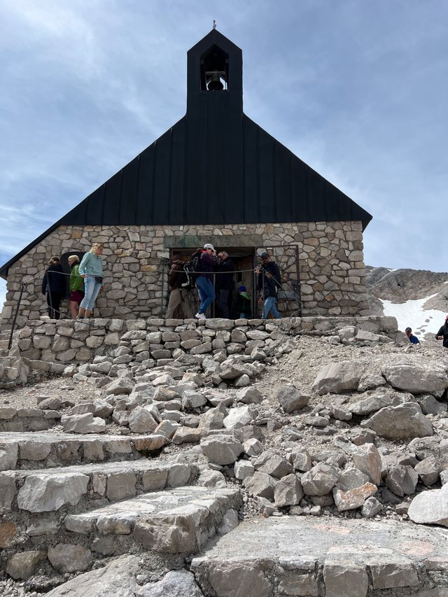 the chapel from the outside hill up