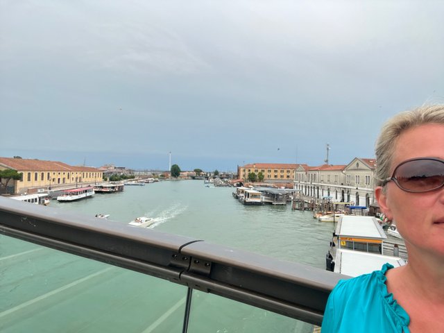 On the bridge to a day full of romance together