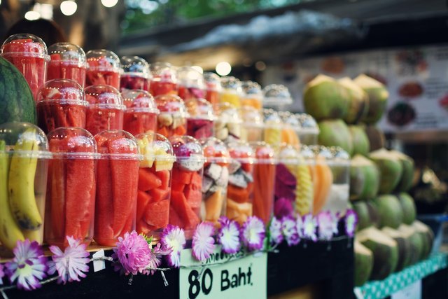 Bangkok Street Shops For Market Friday