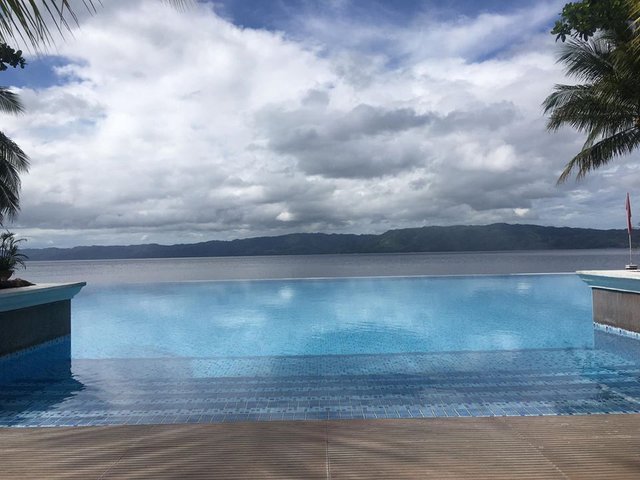 This part is the seaside bound. There you can see the sea while swimming in the pool. Where you can see the next Island in front of the said resort. I don't know what name of the place but we add that to our whereabout list and soon we visit that place maybe after New Year.  