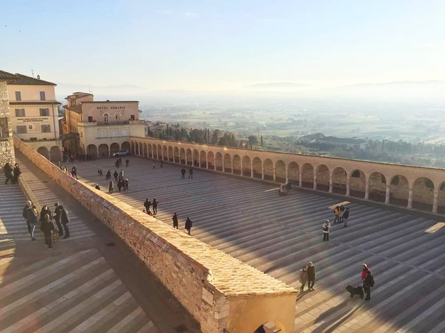 The religious silence of the city of Assisi