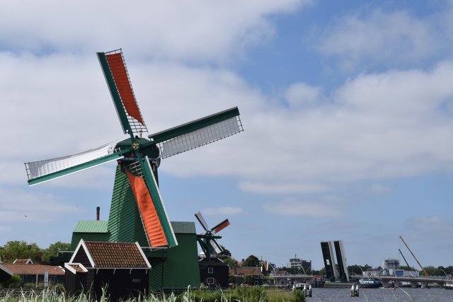 One of the many windmills in Zaanse Schans