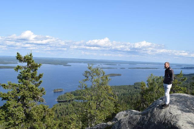 Checking out the lake views!