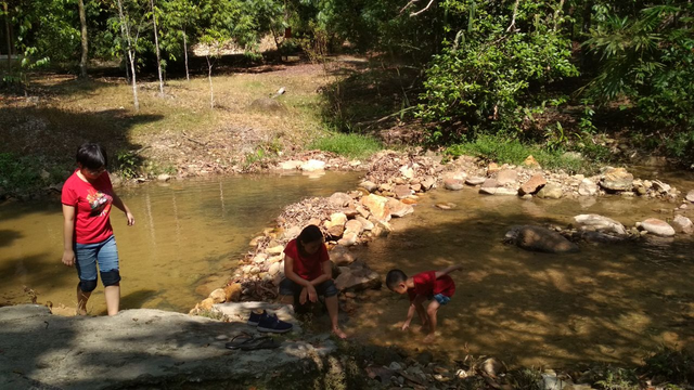 Too shallow to swim, but do wear shorts please