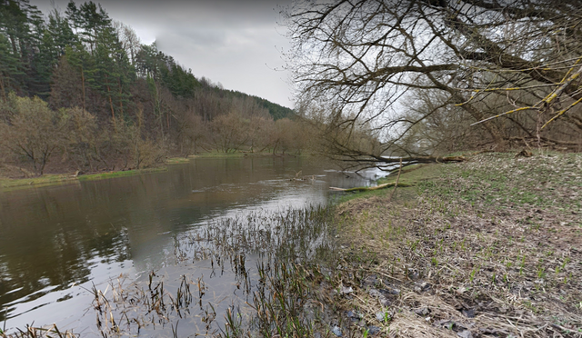 The Neris river in Lituania in the Vingio parkas (Vingio park)