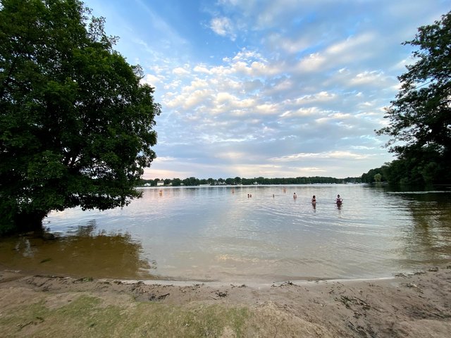 Yes, of course I had a swim in the river before dinner