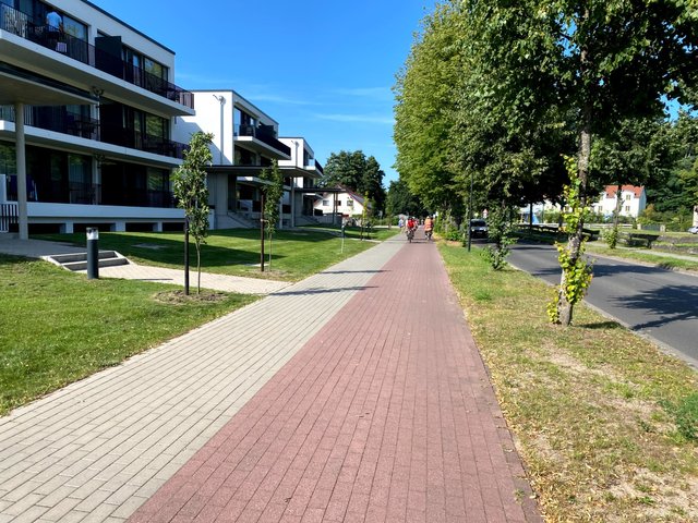 Entering Waren, the climatic spa town