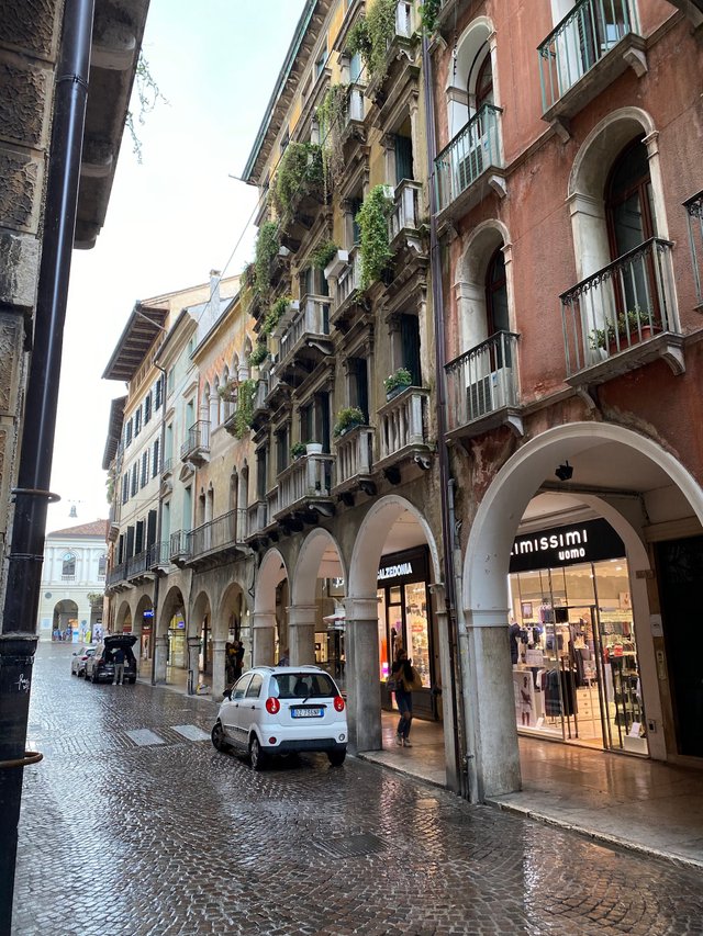 Treviso central shopping street Calmaggiore
