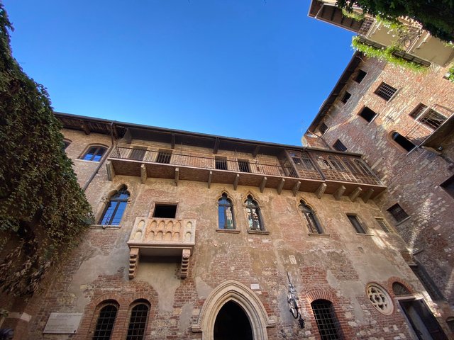 And the famous Juliet’s balcony