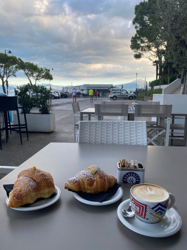 These vanilla/pistachio cream filled croissants were amazing