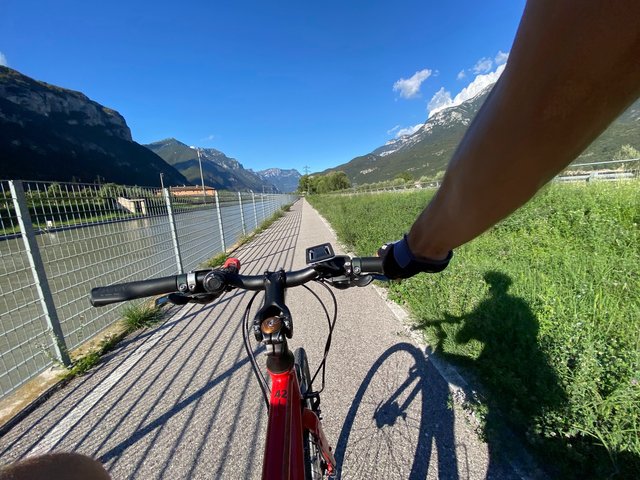Cruising along the beautiful Adige Valley on a weather like this is such a joy