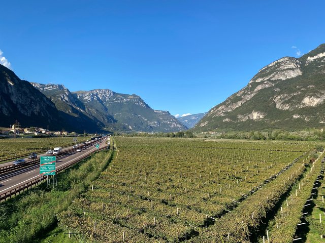 Entering the autonomous province of Trento