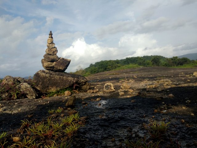 This is Cheppara, a long stretch of rock which makes this a small hill.