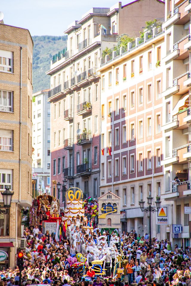 San Mateo Parade in Oviedo, Spain